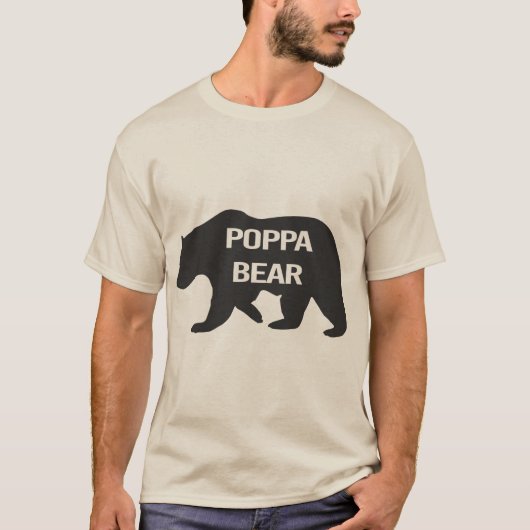 "Poppa Beer" Het nieuwe Man Shirt van papa (Voorkant)