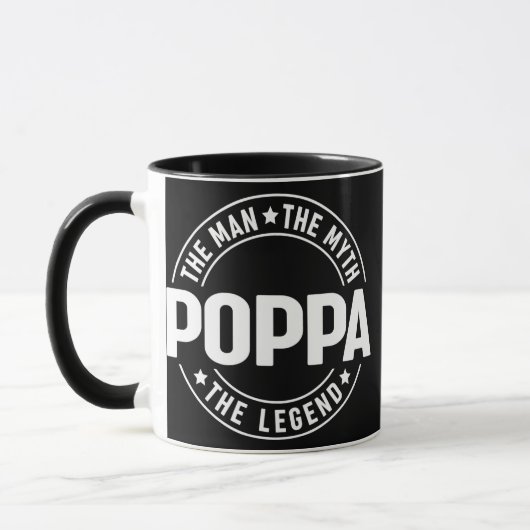 Poppa de Man de mythe de Legende Vaderdag Mok (Links)