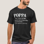Poppa Definition Funny Betekenis opa Gift T-shirt (Voorkant)
