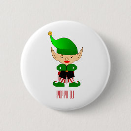 Poppa Elf Kerstfeestdag Button Pin