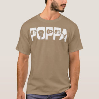 Poppa Guitar Fathers Day Mu T-shirt