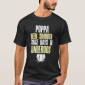 Poppa is cool sinds de dagen van Underoos 90A hiph T-shirt (Voorkant)