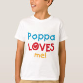 Poppa Loves Me T-shirts en geschenken (Voorkant)