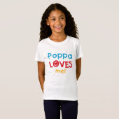 Poppa Loves Me T-shirts en geschenken (Voorkant volledig)