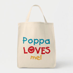 Poppa Loves Me T-shirts en geschenken Tote Bag