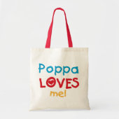 Poppa Loves Me T-shirts en geschenken Tote Bag (Voorkant)