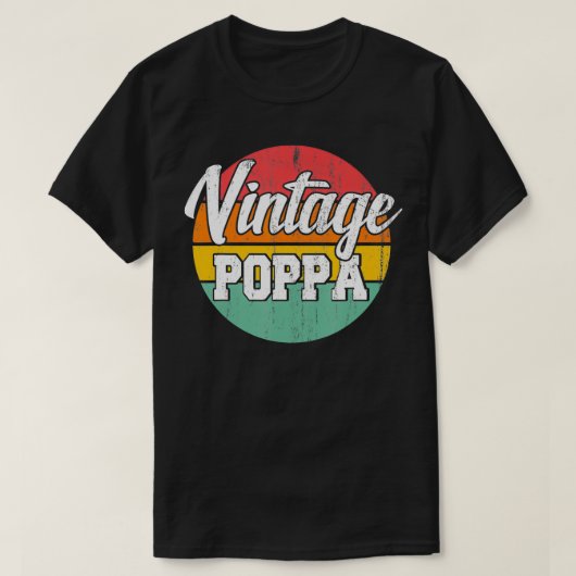 Poppa Vaders Dag Opa Gift T-shirt (Design voorkant)