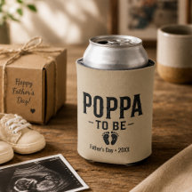 Poppa wordt Vaderdag zwangerschapsaankondiging