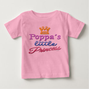 Poppa's Little Princess Baby Peuter T-shirt