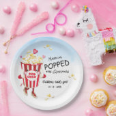 Popped de vraag Popcorn Verloving papier Bord (Feest)