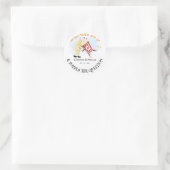 Popped The Question Popcorn & Boter Huwelijk Ronde Sticker (Tas)