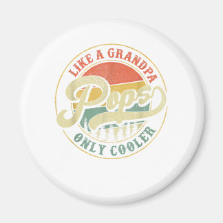 Poppen als een opa alleen cooler retro cadeau Popp Magneet