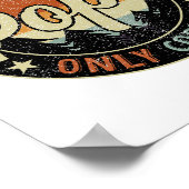 Poppen als een opa alleen koel Retro Fath Poster (Hoek)