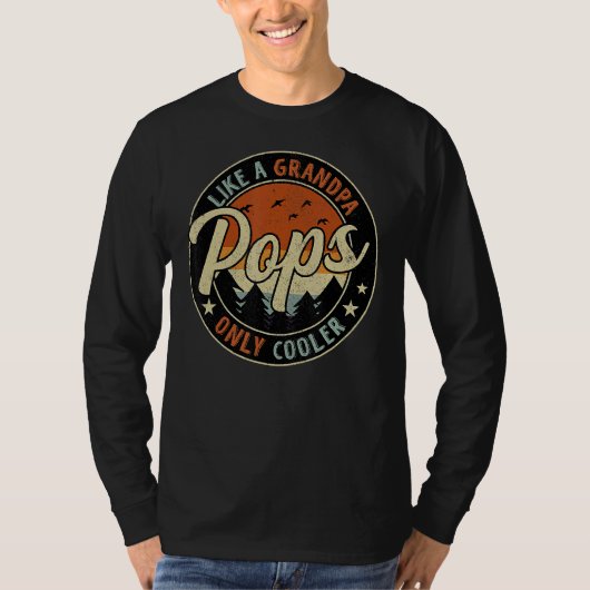 Poppen als een opa alleen koel  Retro Fath T-shirt (Voorkant)