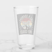 Poppen als een opa alleen koelere retro Drink Glas (Achterkant)