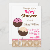 Poppen Baby shower uitnodiging (Voorkant / Achterkant)