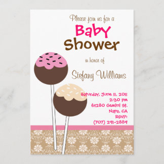 Poppen Baby shower uitnodiging