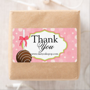 Poppen bakkerij bedankt etiket