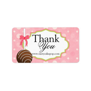 Poppen bakkerij bedankt etiket