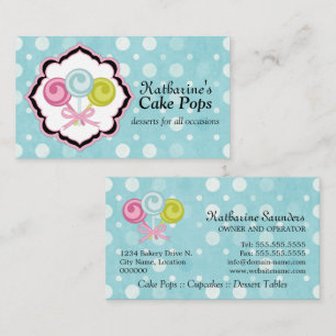 Poppen bakkerij in Aquamarine Visitekaartje