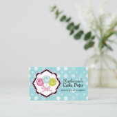Poppen bakkerij in Aquamarine Visitekaartje (Staand voorkant)