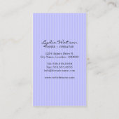 Poppen bakkerij in Lavender Visitekaartje (Achterkant)