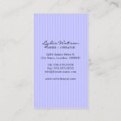 Poppen bakkerij in Lavender Visitekaartje (Achterkant)