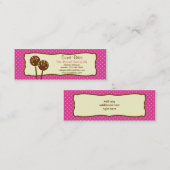 Poppen Bakkerij-Label/Visitekaartje Mini Visitekaartje (Voorkant / Achterkant)