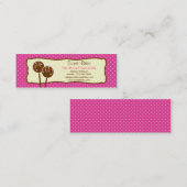Poppen Bakkerij-Label/Visitekaartje Mini Visitekaartje (Voorkant / Achterkant)