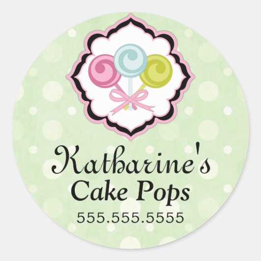 Poppen Bakkerij-Stickers Ronde Sticker (Voorkant)