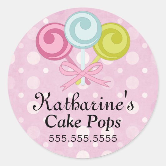 Poppen Bakkerij-Stickers Ronde Sticker (Voorkant)