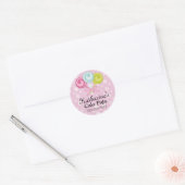 Poppen Bakkerij-Stickers Ronde Sticker (Envelop)