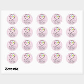 Poppen Bakkerij-Stickers Ronde Sticker (Vel)