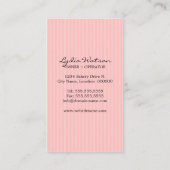 Poppen bakkerij visitekaartje (Achterkant)