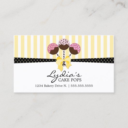 Poppen bakkerij visitekaartje (Voorkant)