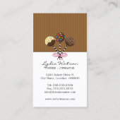 Poppen bakkerij visitekaartje (Achterkant)