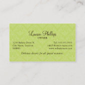 Poppen bakkerij visitekaartje (Achterkant)