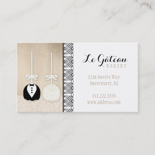 Poppen bakkerij: Visitekaartje (Voorkant)