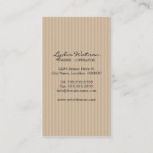 Poppen Bakkerij-Visitekaartjes Visitekaartje (Achterkant)