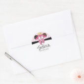 Poppen bakkerijdozen ronde sticker (Envelop)