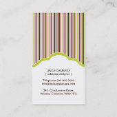 Poppen Bakkerijkaartjes Visitekaartje (Achterkant)