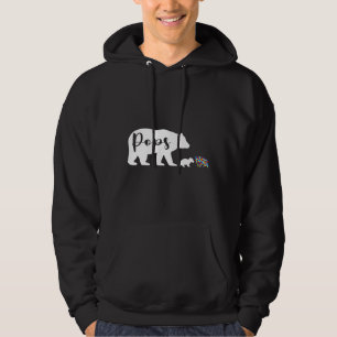 Poppen Beer Autism Awareness Support Family Aut Hoodie