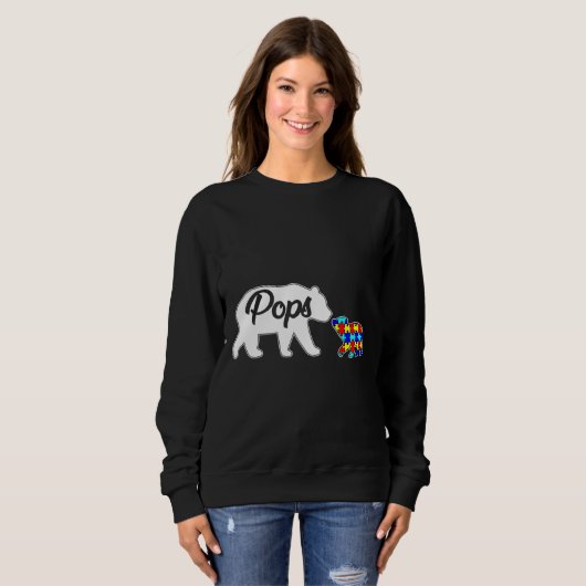 Poppen Beer Autism Awareness Support Family Aut Trui (Voorkant volledig)