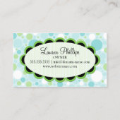 Poppen bekerglas visitekaartje (Achterkant)