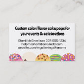 Poppen bruiloft bakkerijsnoepjes bakken visitekaartje (Achterkant)