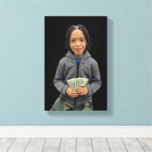 Poppen Canvasprint Canvas Afdruk (Insitu (Houten vloer))
