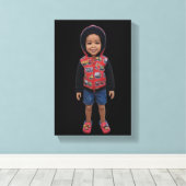 Poppen Canvasprint Canvas Afdruk (Insitu (Houten vloer))