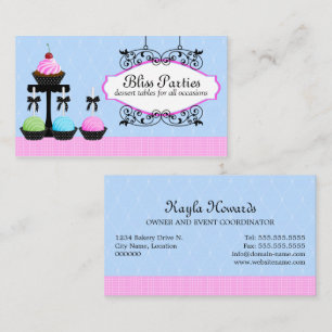 Poppen Cupcake Dessert Tables Visitekaartje