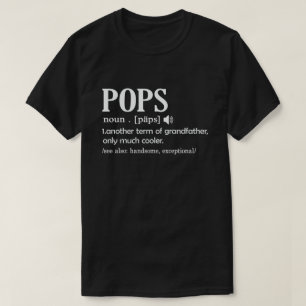 Poppen Definitie Grappig Betekenis Cool Opa Gift T-shirt