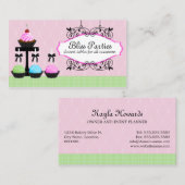 Poppen dessert tabellen visitekaartje (Voorkant / Achterkant)